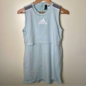 Adidas Game And Go Mint Green Layered Sleeveless Athletic Tennis Golf Dress XS